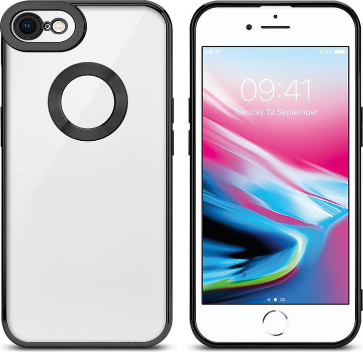 Actual product image Cadorabo TPU Chrome case with camera protection for Apple iPhone 7 / 7S / 8 / SE 2020 (Apple iPhone 7, Apple iPhone SE (2nd Gen))