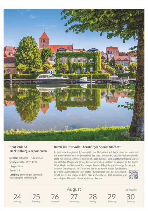 Produktbild Harenberg Campinglust Wochen-Kulturkalender 2026 - 53 unvergessliche Touren (Spezial)