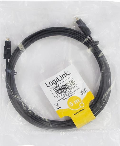 Image du produit LogiLink Toslink – Toslink (5 m, Optique)