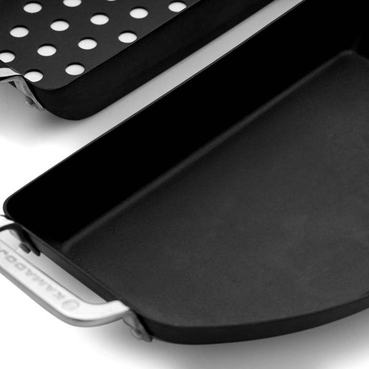 Produktbild Kamado Joe Joe Karbon Steel Half Moon Pan set bak-/braadpan (Bräter + Schmortopf, Carbonstahl)