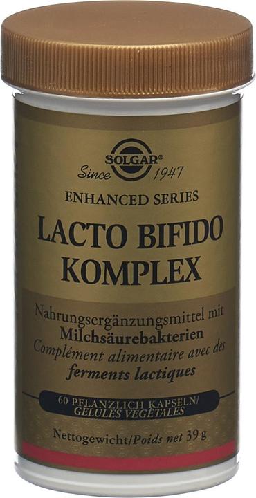 Actual product image Solgar Lacto Bifido Complex (new) Caps (60 Piece, Capsules, 108 g)