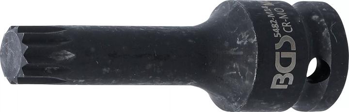 Produktbild BGS Kraft-Bit-Einsatz Länge 75 mm Antrieb Innenvierkant 12,5 mm (1/2") Innenvielzahn (für XZN) M14