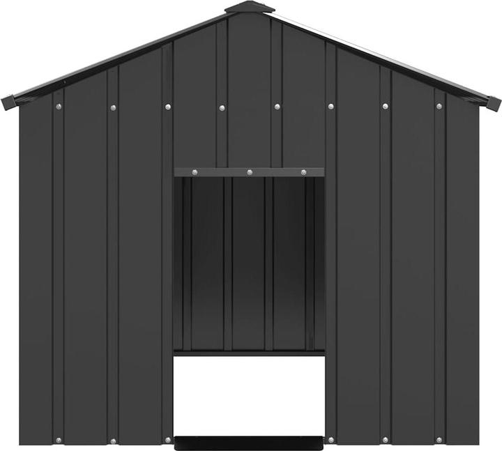Actual product image vidaXL Dog kennel with roof 113x153x101 cm Galvanised steel (Dog house)