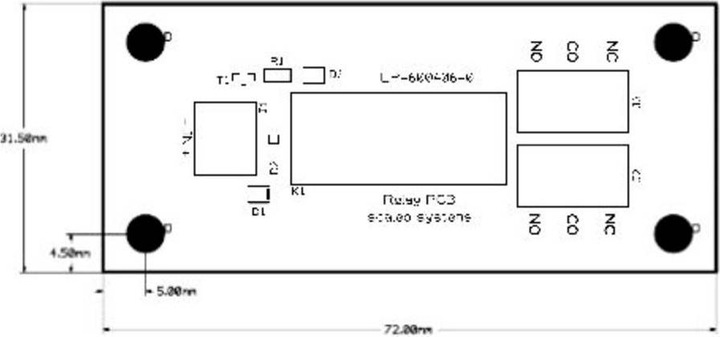 Produktbild Scaleo Systems Relaisplatine 1 St. Typ 24V 2 Wechsler 24 V/DC