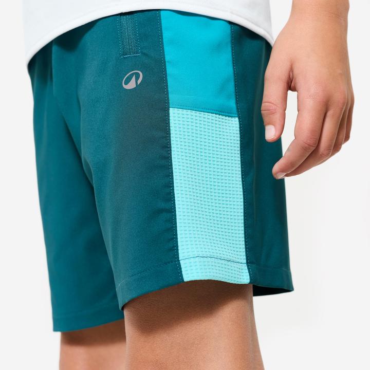 Produktbild Decathlon Shorts Sporthose Kinder atmungsaktiv - grün/türkis