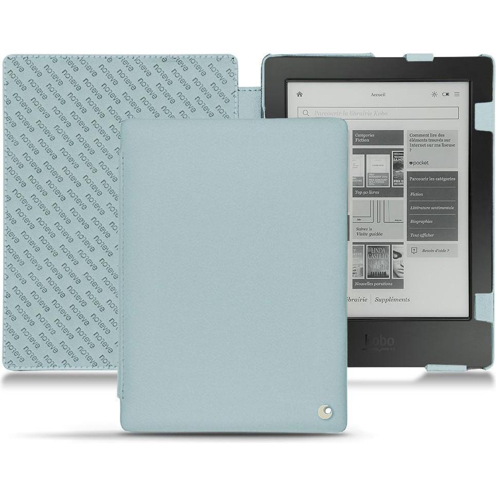 Noreve Lederschutzhülle horizontal (Aura H2O), Tablet Hülle, Blau