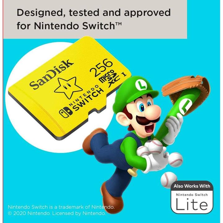 Produktbild SanDisk Nintendo Switch Card (256 GB, microSDXC, U3, UHS-I)