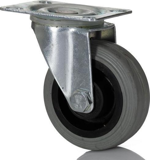 Produktbild RS PRO Swivel Castor, Grey Rubber Tyre, 50mm