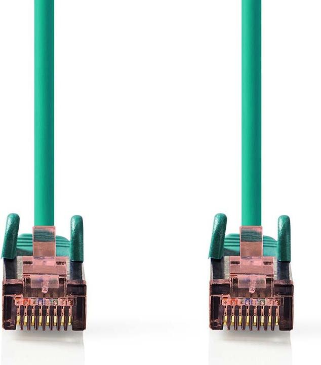 Produktbild Nedis CAT6-Netzwerkkabel | RJ45 Stecker | RJ45 Stecker | S/FTP | 3.00 m | Rund | LSZH | Grün | Label (S/FTP, CAT6, 3 m)