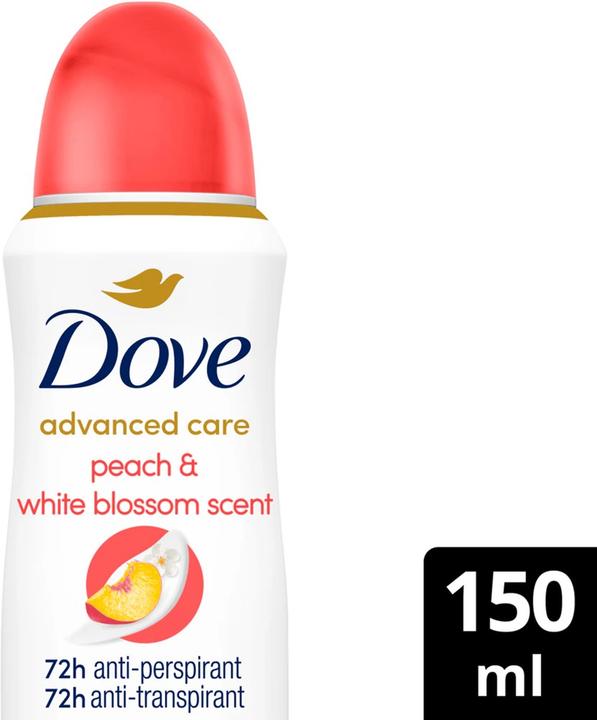 Image du produit Dove Advanced Care Peach Deodorant Vapo 150ml (Spray, 150 ml)