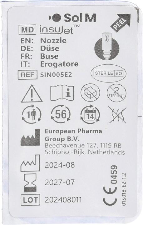 Actual product image Sol-m SOL M InsuJet Duese 5 (Insulin injections)