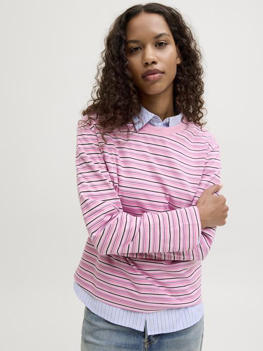 Produktbild JJXX Jxsophia Boxy Ls Stripe Tee Jrs Ln (M)