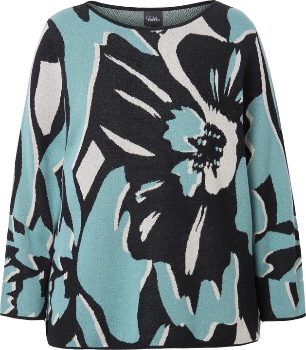 Produktbild Ulla Popken Pullover, Oversized, U-Boot-Ausschnitt, Langarm (50, 52)