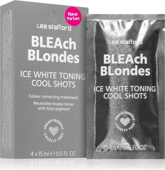 Produktbild Lee Stafford Bleach Blondes Ice White Cool Shots 4 x 15 ml