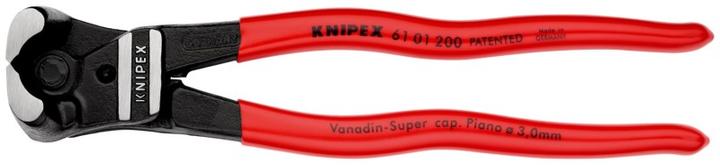 Actual product image Knipex Lever end cutter DIN ISO 5743 L.200mm with bevel 85deg. angled black atram. Head pol. gri... (200 mm)