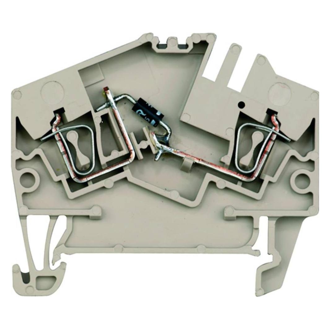 Weidmüller ZDU 2,5-2/D+ (Diverse), Elektronica benodigdheden + Behuizing, Beige