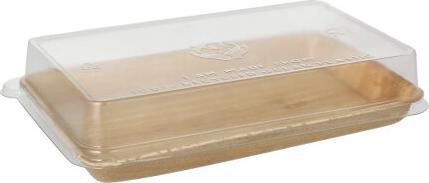 Actual product image Starpak Sushi bowls lit rPET lid "Combi pack (10 x)