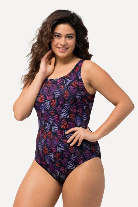 Image du produit Ulla Popken Maillot de bain sans bonnets souples, bande sous la poitrine et fronces (58)