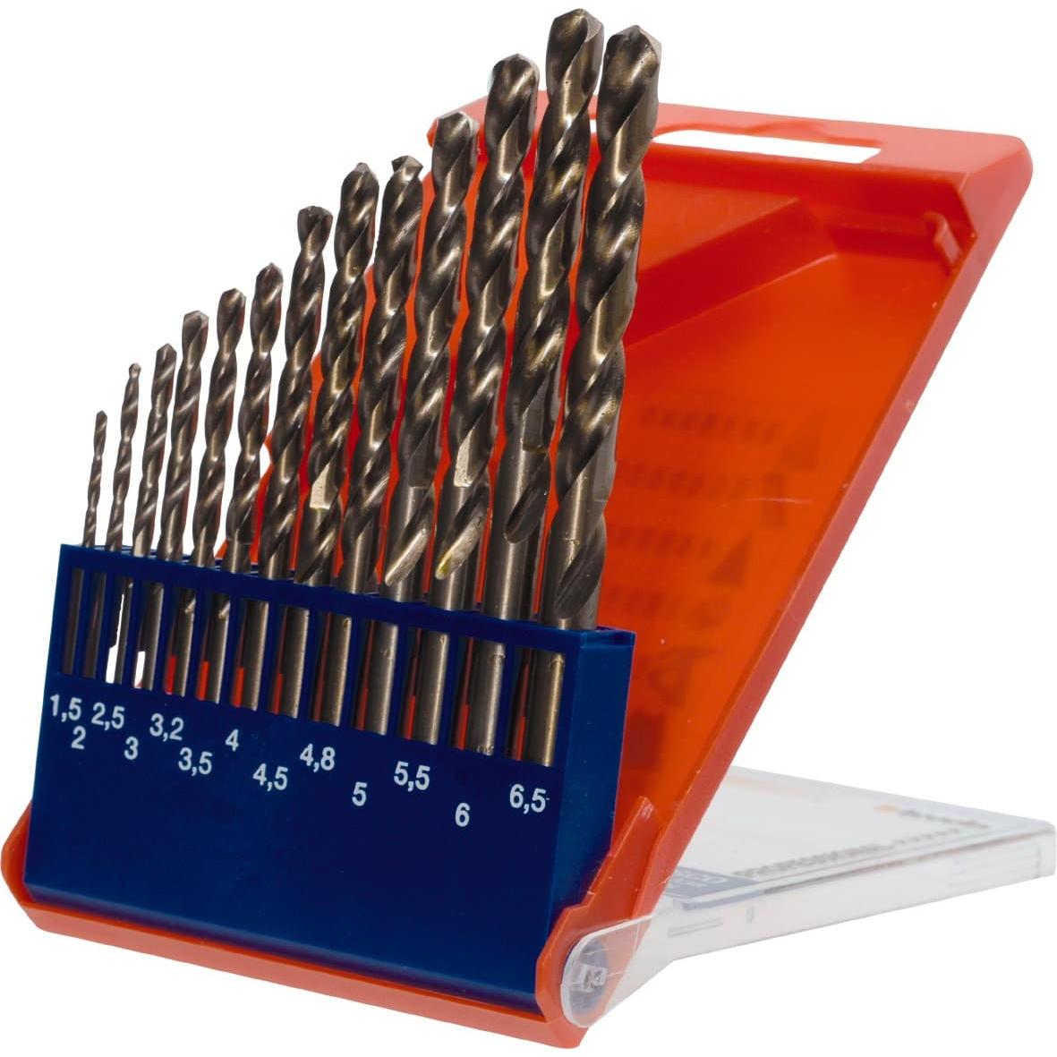 kwb, Bohrereinsatz, COBALT Spiralbohrersatz 13-tlg. (1.5 mm, 2 mm, 2.5 mm, 3 mm, 3.5 mm, 4 mm, 4.5 mm, 5 mm, 5.5 mm, 6 m...