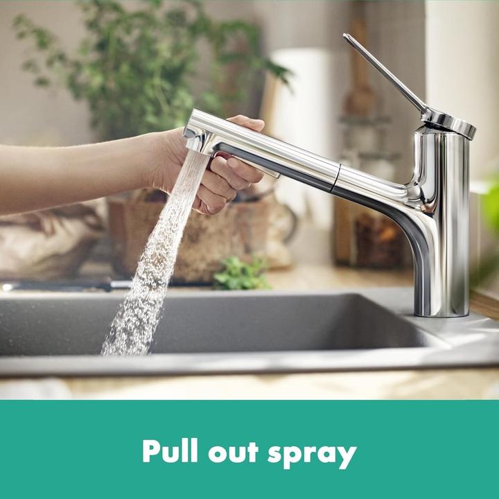 Actual product image hansgrohe HG Einhebel-Spültischmischer Zesis M33 150, Ausziehbrause, 2 jet chrom