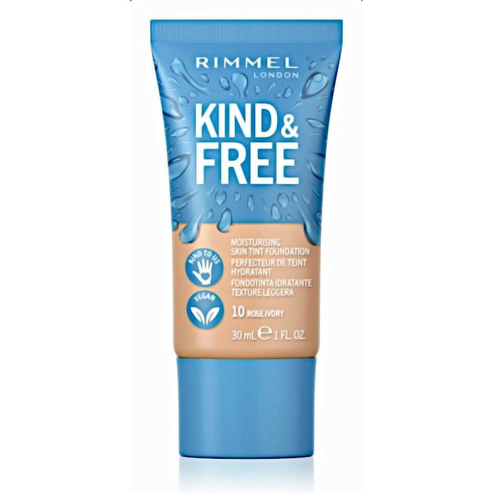 Thumbnail - Rimmel London, Foundation, Kind & Free Moisturising Skin Tint Foundation (10 Rose Ivory)