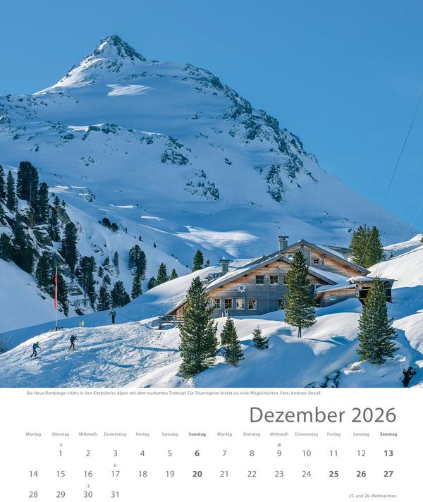 Produktbild Htten unserer Alpen 2026 (30,5 x 38 cm)