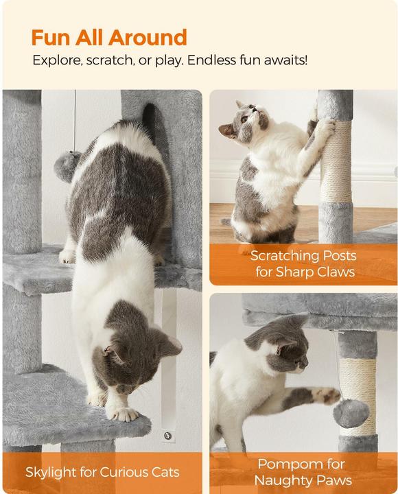 Produktbild Feandrea Tiger (143 cm, Grau)