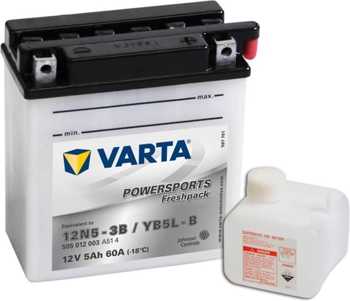 Actual product image Varta Powersports (12 V, 5 Ah, 60 A)