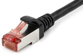 Produktbild Brackton Patchkabel Cat.6 SF/UTP 500MHz HF 0.25m schwarz (SF/UTP, CAT6, 0.25 m)