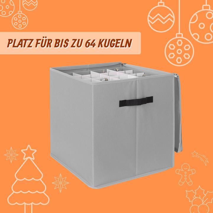 Actual product image Relaxdays Weihnachtskugel Aufbewahrungsbox (36.50 cm)