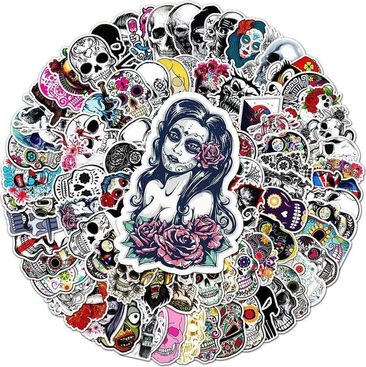 Immagine prodotto JTI Adesivi - motivi di teschi cool - 50 pezzi