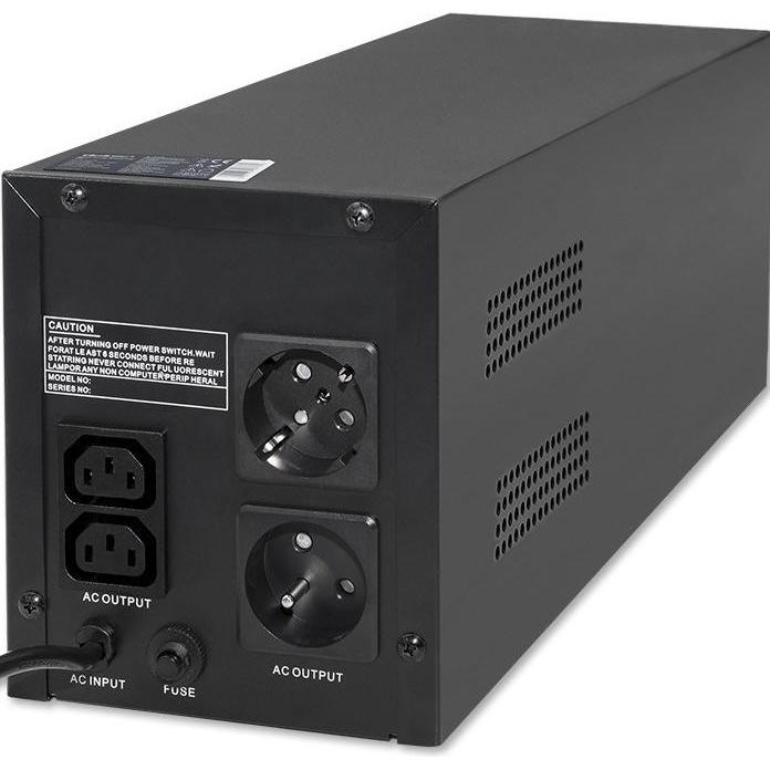 Thumbnail - Qoltec Zasilacz awaryjny UPS Monolith 1500VA 900W (1500 VA, 900 W, Line-Interaktiv USV), USV