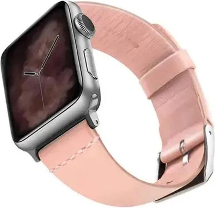 Produktbild Viva Madrid Montre Allure Leather Strap for Apple Watch 42/44MM - Pink/Silver (24 mm, 22 mm, 23 mm, Leder)