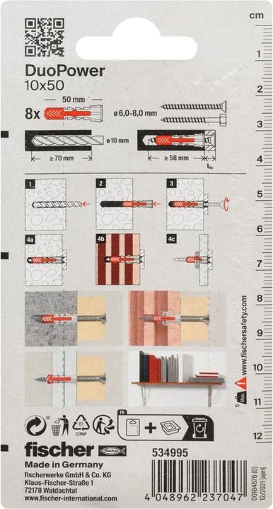 Immagine prodotto Fischer DUOPOWER 10 x 50 (8 pz.)