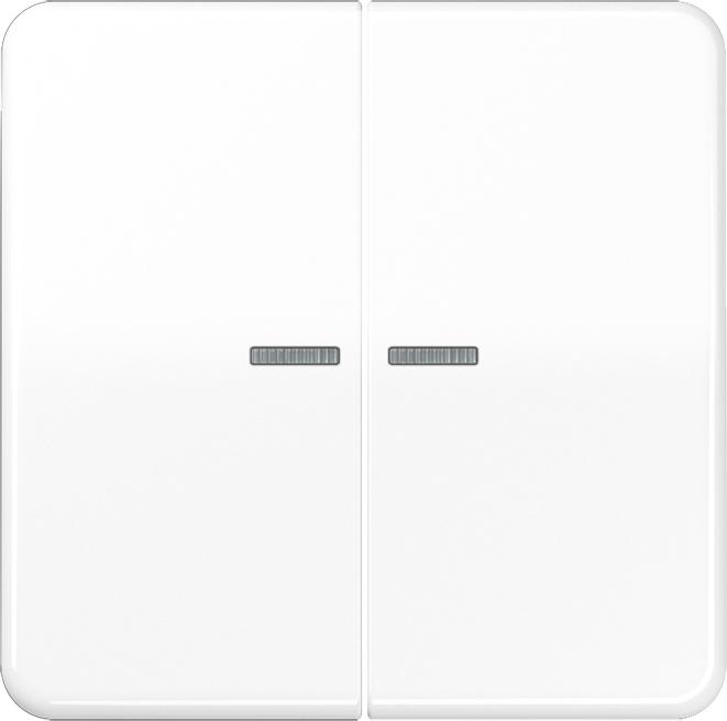 Actual product image JUNG CD 10921 ST RF WW KNX RF push-button, 2-gang, thermoset, CD series CD10921STRFWW