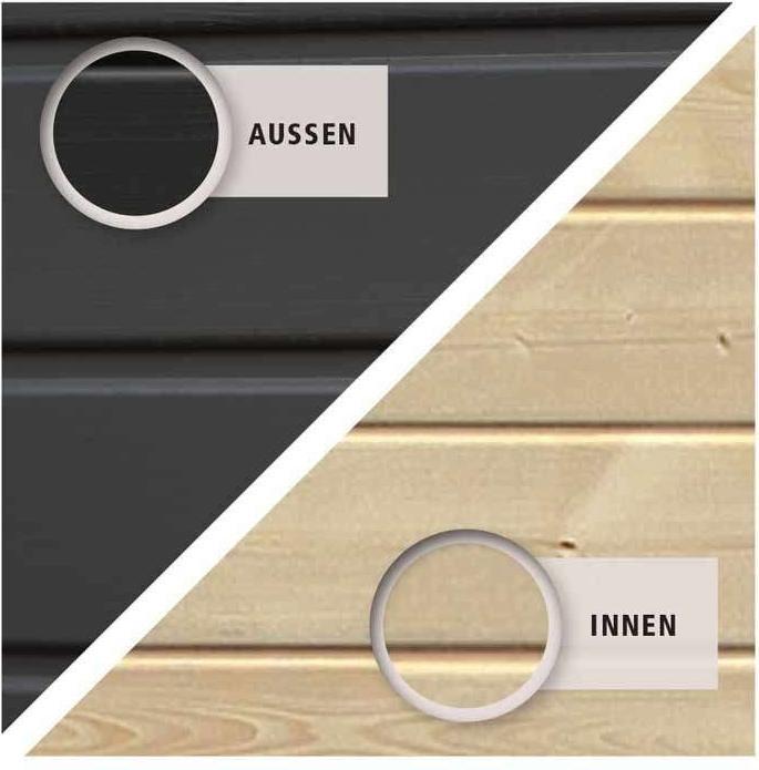 Immagine prodotto Akubi Casa a palafitta in abete Karibu Benjamin terra grigia con sabbiera e scivolo da 3 m verde