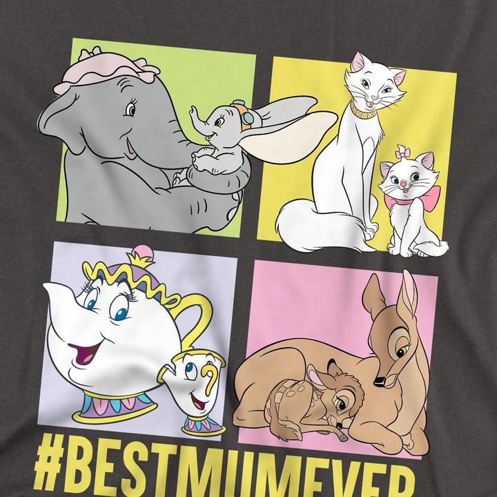 Immagine prodotto Disney Bestmumever Maglietta Festa della Mamma Dumbo e Bambi Adulto Unisex (M)