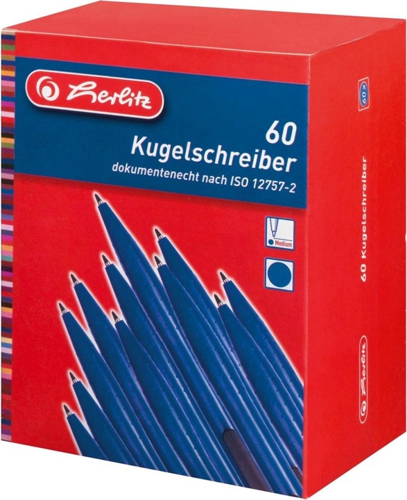 Actual product image Herlitz Biros (Blue, 60 x)