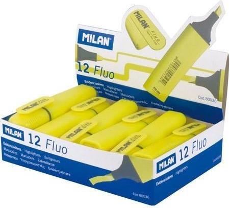 Produktbild Fluo-Textmarker flach gelb (12 Stück) (12x)