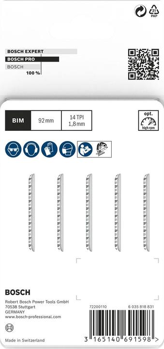 Produktbild Bosch Professional Zubehör T 102 BF