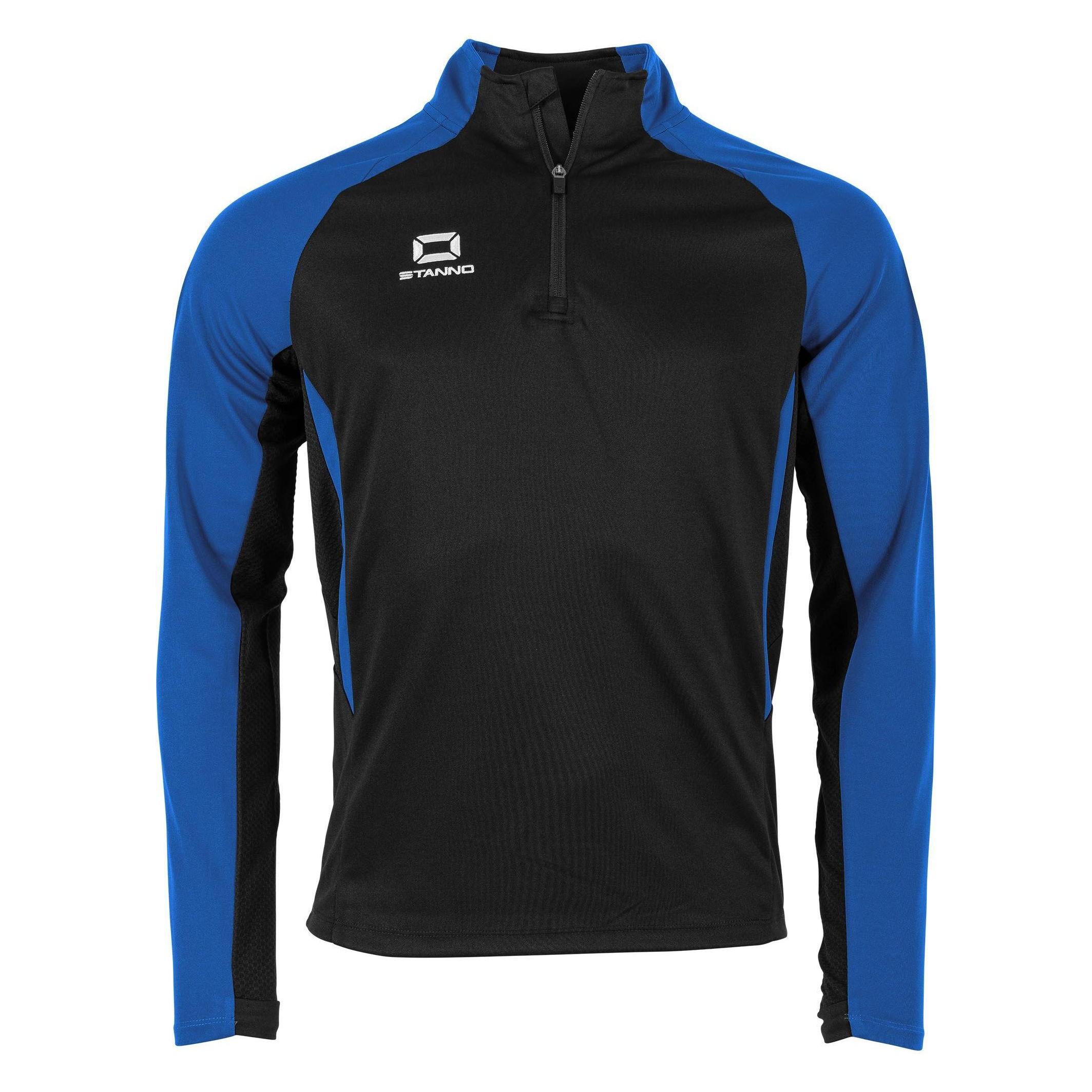 Stanno, Unisex, Sportshirt, Stadio (128), Blau, Schwarz, 128