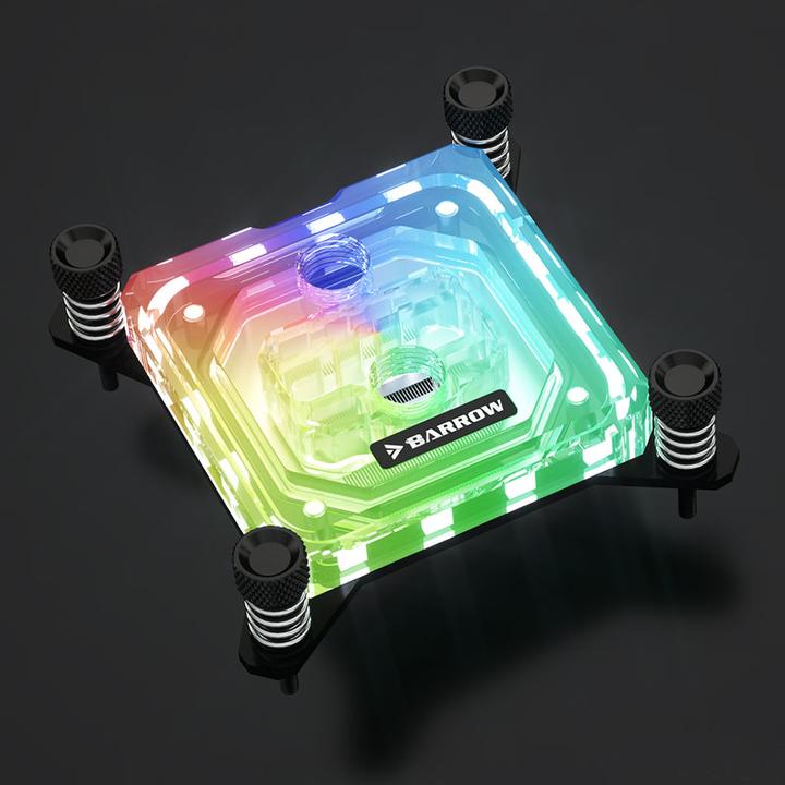 Produktbild Barrow Intel CPU Wasserblock RGB, Acryl - schwarz