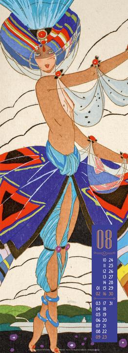 Image du produit Art Deco - Illustrationen Kalender 2026 (24 x 66 cm, Couverture rigide, Allemand, Anglais, Français, Espagnol)