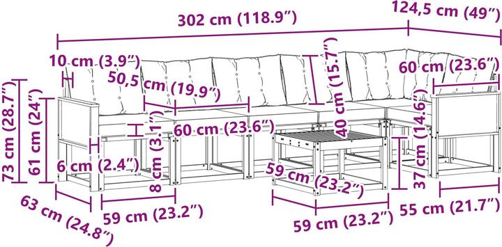 Produktbild vidaXL Sofa Set