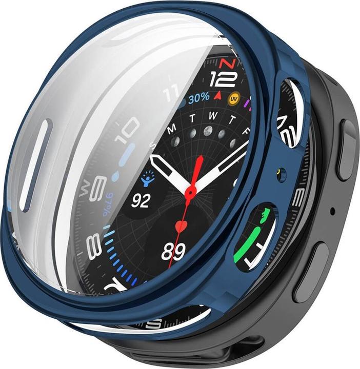Cover-Discount Samsung Galaxy Watch 8 40mm - Gummi Schutz Case Metall-Look