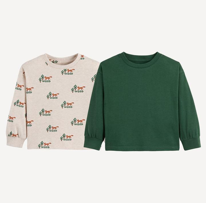 Produktbild La Redoute Collections 2er-Pack Langarmshirts (98)