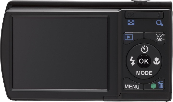 Actual product image Pentax Optio E80, 10MPixel, 3x optical zoom, HD movies, black (1/2,3'')