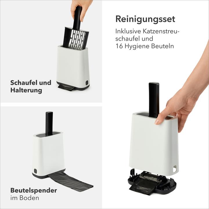 Actual product image Rotho Katzentoilette Bea XL Hellgrau, Stromversorgung: Keine (Cat litter box closed)