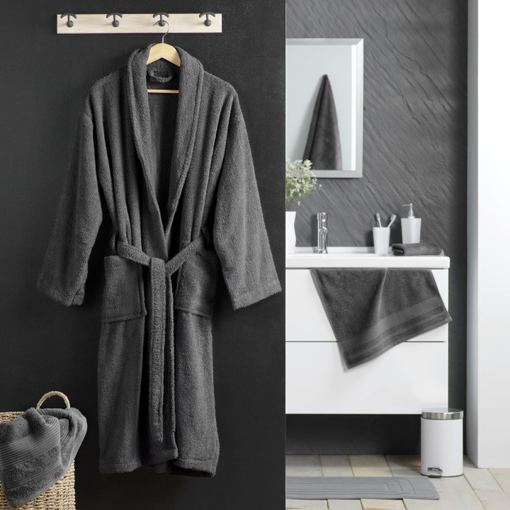 Actual product image Douceur D'intérieur Shawl collar bathrobe (One size)