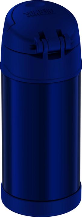 Image du produit Thermos Bouteille isotherme FUNTAINER Straw Bottle, bleu 0,35 L, double paroi en acier inoxydable, bouchon (0.35 l)